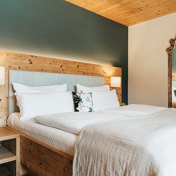 Morgensonne im Zimmer vom Biohotel
